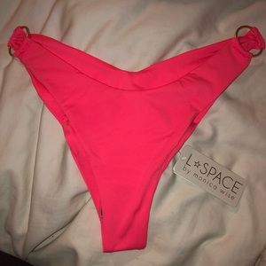 L*space hot pink bathing suit bottoms